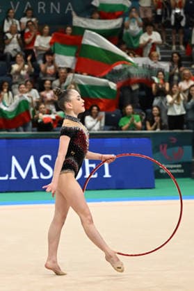 IPA85135966 - NIKOLOVA Stiliana (BUL) during European Championships in Rhythmic gymnastics, Rhythmische Sportgymnastik, RSG Gymnastics in Varna, Bulgaria, May 28 2026  Copyright: xFilippoxTomasi IPAxSportx xx 85135966