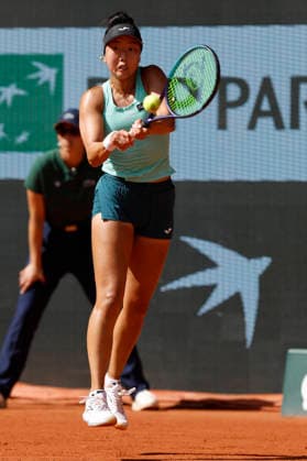 May 28, 2026, Paris, Paris, France: Ann LI (USA) in action during the tennis Grand Slam of Roland Garros 2026, at Roland Garros Stadium - on May 28 2026 .Paris - France Tennis Grand Slam Of Roland Garros 2026  - ZUMAb253 20260528_zsp_b253_139 Copyright: xLoicxBaratouxx