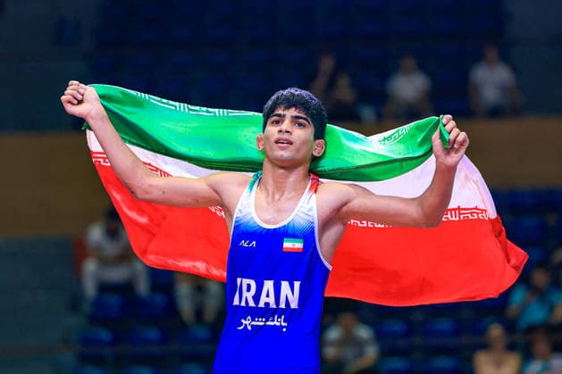U17 Wrestling Asian Championships 48kg GR Ali Morteza Esmaeili Leivesi IRI Copyright: xAmirrezaxAliasgarix xUnitedxWorlx Kadir Caliskan United World Wr