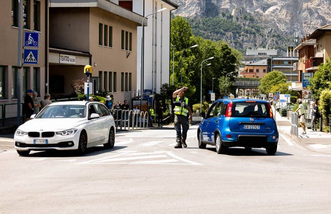 IPA85137005 - Trento ,Passage of the Giro d Italia In the photo: Passage of the Giro d Italia in Gardolo  Copyright: xAaronxGiordanix xAaronxGiordanix 85137005