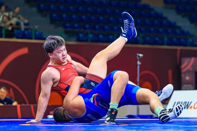 U17 Wrestling Asian Championships 92kg GR Amirreza Ghasem Mehritalarposhti IRI df Jongyeon Na KOR Copyright: xAmirrezaxAliasgarix xUnitedxWorlx Kadir Caliskan United World Wr