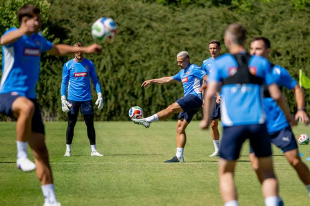 Czech national football team training session prior to 2026 FIFA World Cup, WM, Weltmeisterschaft, Fussball on May 28, 2026, Prague, Czech Republic. (CTKxPhoto OndrejxDeml) CTKPhotoP2026052806293  CTKPhotoP2026052806293