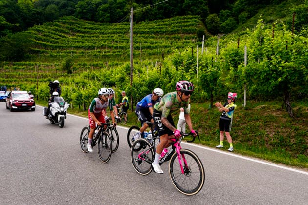 The pack riders during Stage 18 of the Giro d’Italia, from Fai della Paganella to Pieve di Soligo, Italy, Thursday, May 28, 2026.  Copyright: xFabioxFerrari LaPressex