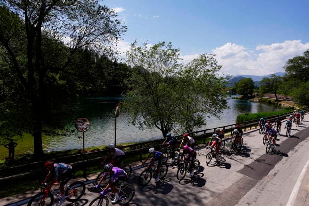 The pack riders during Stage 18 of the Giro d’Italia, from Fai della Paganella to Pieve di Soligo, Italy, Thursday, May 28, 2026.  Copyright: xFabioxFerrari LaPressex