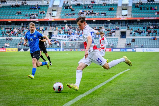 UEFA Under-17 European Championship, EM, Europameisterschaft Estonia 2026 Ivan Paunovic in action during the UEFA Under-17 European Championship Group-A match between Estonia U-17 vs Croatia U-17 national teams, Tallinn Estonia 28.05.2026 Tallinn A Le Coq Arena Estonia Copyright: xMaurixLevandix