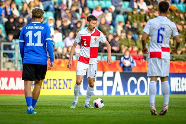 UEFA Under-17 European Championship, EM, Europameisterschaft Estonia 2026 Filip Pavic in action during the UEFA Under-17 European Championship Group-A match between Estonia U-17 vs Croatia U-17 national teams, Tallinn Estonia 28.05.2026 Tallinn A Le Coq Arena Estonia Copyright: xMaurixLevandix