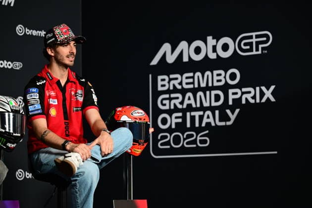 Italian GP MotoGP World Championship, WM, Weltmeisterschaft Francesco Bagnaia of the Ducati Lenovo Team speaks during an official press conference, PK, Pressekonferenz for the MotoGP Italian GP at Mugello Circuit on May 28, 2026, in San Piero a Sieve, Italy. San Piero a Sieve Tuscany Italy  Copyright: xAndreaxDiodatox originalFilename:diodato-italiang260528_npY9I.jpg