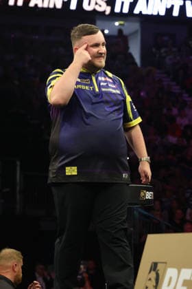 BetMGM Premier League Darts 28MAY26 Luke Littler during the BetMGM Premier League darts at the O2 Arena, London, UK on 28 May 2026. London O2 Arena London UK Editorial use only , Copyright: xChrisxSargeantx PSI-24296-0031