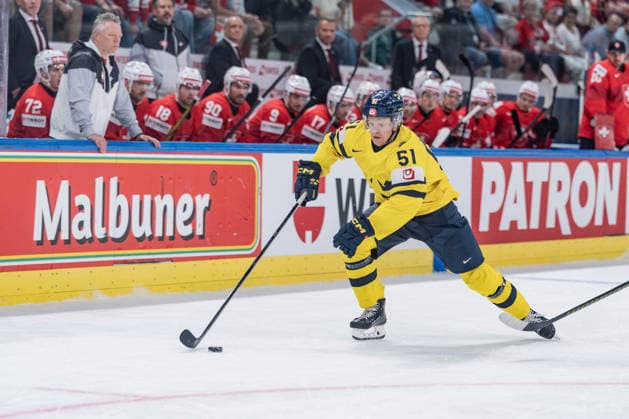 28 05 2026, Zurich, Swiss Life Arena, Ice Hockey World Championships Switzerland Sweden, 51 Emil Heineman Sweden Zurich Swiss Life Arena Zurich Switzerland Copyright: xJustPictures.ch StefanxEmchx jp-de-StEm-DSC0024020260528