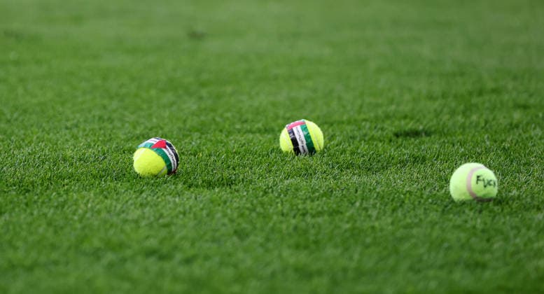 International Friendly, Länderspiel, Nationalmannschaft Aviva Stadium, Dublin 28 5 2026 Republic of Ireland vs Qatar A view of tennis balls featuring the Palestinian flag that were thrown on to the pitch A view of tennis balls featuring the Palestinian flag that were thrown on to the pitch 28 5 2026  Copyright: x INPHO RyanxByrnex RB2_8366