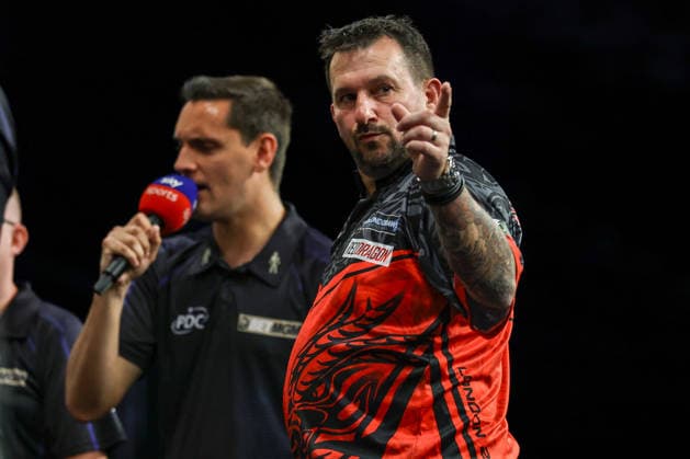 2026 BetMGM Premier League Darts, Final, London Jonny Clayton reacts in his semi-final match against Luke Humphries during the 2026 BetMGM Premier League Darts Final at The O2 Arena, London, England on 28 May 2026 Credit: Ian Stephen Every Second Media Editorial use only. All images are copyright Every Second Media Limited. No images may be reproduced without prior permission. Copyright: xIMAGO EveryxSecondxMediax ESM-2016-0015 IanxStephenx xEveryxSecondxMediax