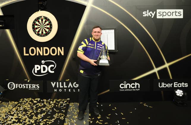 BetMGM Premier League Darts 28MAY26 Luke Littler during the BetMGM Premier League darts at the O2 Arena, London, UK on 28 May 2026. London O2 Arena London UK Editorial use only , Copyright: xChrisxSargeantx PSI-24296-0113