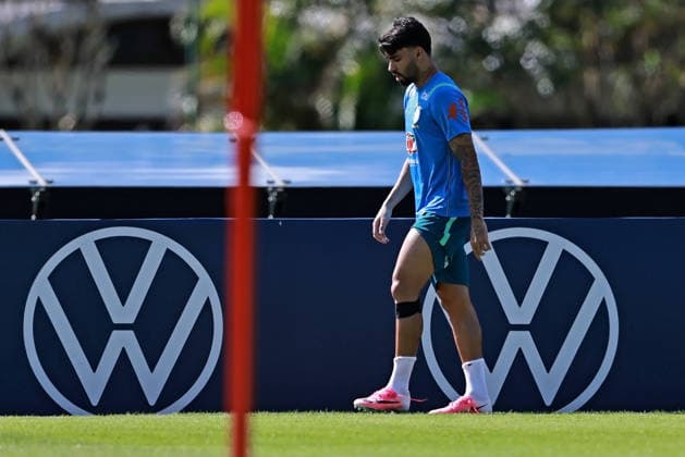 28th May 2026; Teresopolis, Brazil: Lucas Paqueta of Brazil during a training session at the Granja Comary training center in Teresopolis, Rio de Janeiro, Brazil, on May 28, 2026, ahead of the FIFA World Cup, WM, Weltmeisterschaft, Fussball 2026 HeulerxAndrey