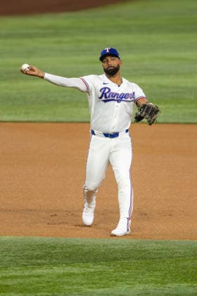 May 28, 2026, Arlington, Texas, USA: Texas Rangers shortstop EZEQUIEL DURAN (20) during a MLB, Baseball Herren, USA game between the Houston Astros and Texas Rangers at Globe Life Field. Houston wins 5-1. Arlington USA - ZUMAf180 20260528_zsp_f180_027 Copyright: xMarkxFannx