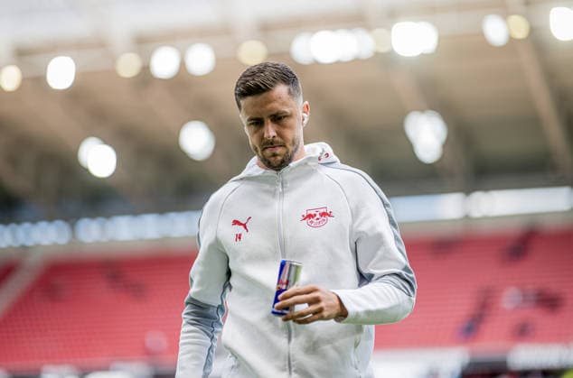 Leipzigs Christoph Baumgartner Soccer 1 Bundesliga, Matchday 34 SC Freiburg RB Leipzig 16 May 2026 Freiburg, Europa Park Stadion SC Freiburg RB Leipzig