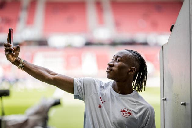 Leipzigs Yan Diomande Soccer 1 Bundesliga, Matchday 34 SC Freiburg RB Leipzig 16 May 2026 Freiburg, Europa Park Stadion SC Freiburg RB Leipzig
