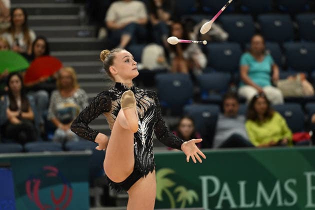 IPA85156138 - DRAGAS Tara (ITA) during European Championships in Rhythmic gymnastics, Rhythmische Sportgymnastik, RSG Gymnastics in Varna, Bulgaria, May 29 2026  Copyright: xFilippoxTomasi IPAxSportx xx 85156138