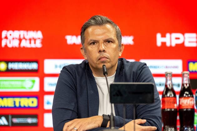 Samir Arabi Fortuna Duesseldorf, sports director at the press conference Fortuna Duesseldorf, presentation of the new sports director, 3 Liga, football, season 2026 2027, 28 05 2026 press conference Fortuna Duesseldorf, 3 Liga, season 2025 2026, 29 05 2026 Duesseldorf Copyright: xEibner-Pressefoto ThomasxHaeslerx EP_THR