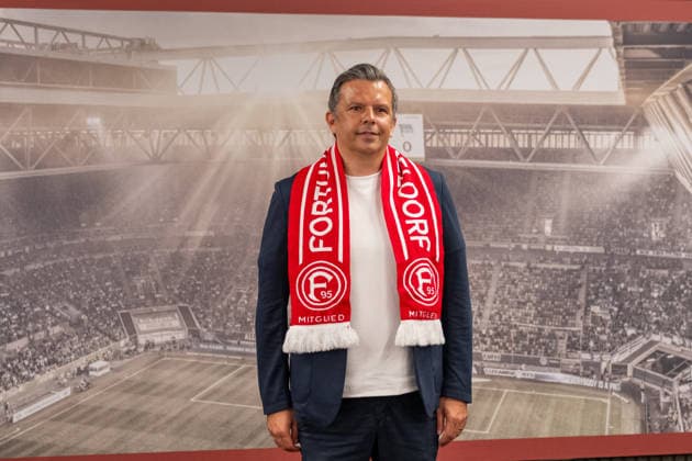 Samir Arabi Fortuna Duesseldorf, sports director after the press conference poses for the photographers Press conference Fortuna Duesseldorf, presentation of the new sports director, 3 Liga, football, 2026 2027 season, 28 05 2026 Press conference Fortuna Duesseldorf, 3 Liga, 2025 2026 season, 29 05 2026 Duesseldorf Copyright: xEibner-Pressefoto ThomasxHaeslerx EP_THR