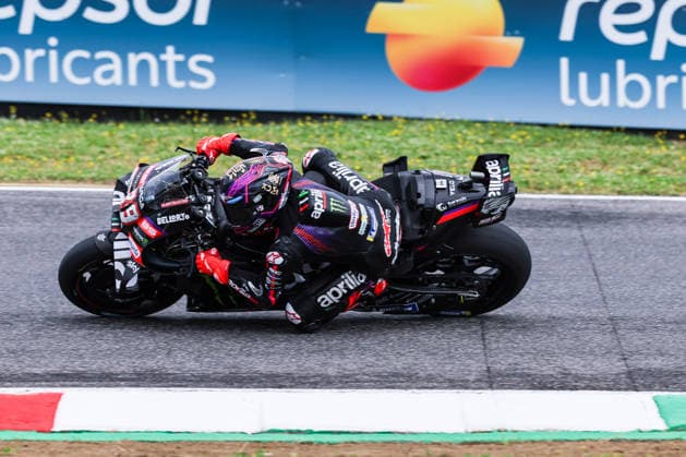 MotoGP GP7 Brembo Grand Prix of Italy Free Practice Mugello Circuit 29 05 2026 Jorge Martin of Spain and Aprilia Racing seen during MotoGP GP7 Brembo Grand Prix of Italy Free Practice at Mugello Circuit in Scarperia e San Piero, Italy Copyright: xBEAUTIFULxSPORTS Carabellix