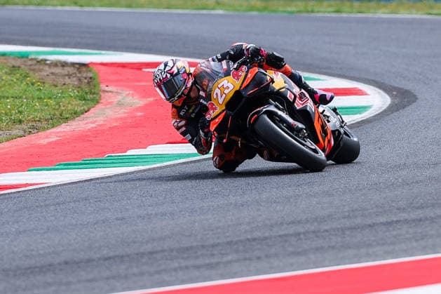 MOTORS - MotoGP - Italian Grand Prix Photo by IPA ABACAPRESS.COM85157347 - Enea Bastianini of Italy and Red Bull KTM Tech3 seen during MotoGP GP7 Brembo Grand Prix of Italy - Free Practice at Mugello Circuit in Scarperia e San Piero, Italy Mugello Italy  Copyright: xIPAxSport ABACAx