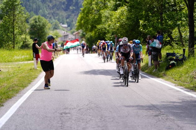 Spain™s Igor Arrieta Lizarraga of UAE Team Emirates XRG during Stage 19 of the Giro d™Italia from Feltre to Alleghe (Piani di Pezze ) Italy, Friday May 29, 2026  Copyright: xFabioxFerrarii LaPressex