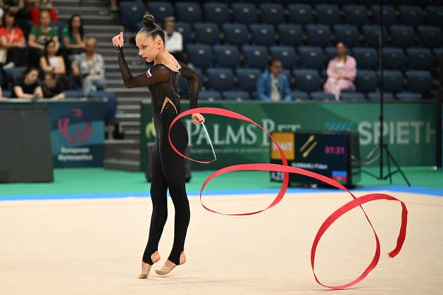 IPA85160830 - BORISOVA Mariia (RUS) during European Championships in Rhythmic gymnastics, Rhythmische Sportgymnastik, RSG Gymnastics in Varna, Bulgaria, May 29 2026  Copyright: xFilippoxTomasi IPAxSportx xx 85160830
