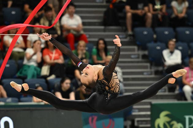 IPA85160836 - BORISOVA Mariia (RUS) during European Championships in Rhythmic gymnastics, Rhythmische Sportgymnastik, RSG Gymnastics in Varna, Bulgaria, May 29 2026  Copyright: xFilippoxTomasi IPAxSportx xx 85160836