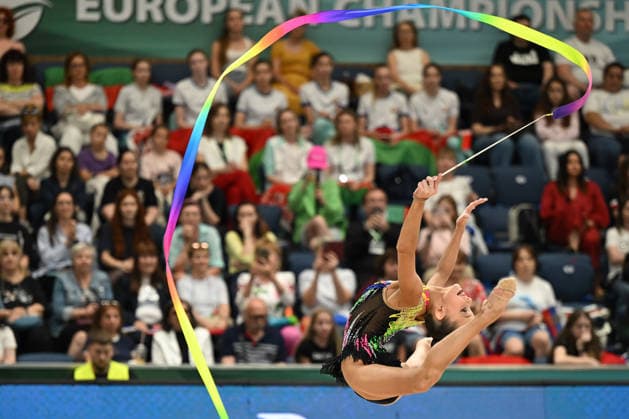 IPA85160840 - ILTERIAKOVA Sofiia (RUS) during European Championships in Rhythmic gymnastics, Rhythmische Sportgymnastik, RSG Gymnastics in Varna, Bulgaria, May 29 2026  Copyright: xFilippoxTomasi IPAxSportx xx 85160840