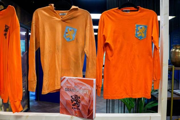 ZEIST , 29-05-2026 , Kick uitgevers , Book presentation het Oranjeshirt , A group of collectors and journalists documented the complete history of the Dutch national team, Nationalteam in words and images, from the first national selection in 1894 to the present day. Book presentation het Oranjeshirt  x204033236x Copyright: