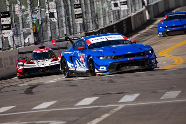 AUTO - IMSA - DETROIT SPORTS CAR CLASSIC 2026 64 BARKER Ben (gbr), OLSEN Dennis (nor), Ford Racing, Ford Mustang GT3, action during the Chevrolet Detroit Sports Car Classic, 5th round of the 2026 2026 IMSA SportsCar Championship, on the Streets of Detroit, from May 29 to 31, 2026 in Detroit, Michigan, United States of America - DetroitUnited States  Copyright: xJULIENxDELFOSSEx