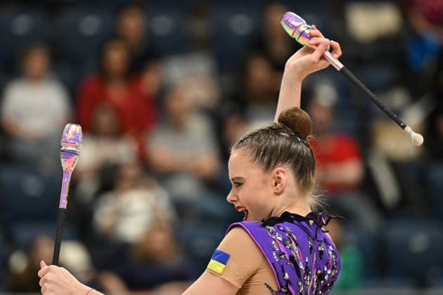 IPA85163535 - ONOFRIICHUK Taisiia (UKR) during European Championships in Rhythmic gymnastics, Rhythmische Sportgymnastik, RSG Gymnastics in Varna, Bulgaria, May 29 2026  Copyright: xFilippoxTomasi IPAxSportx xx 85163535
