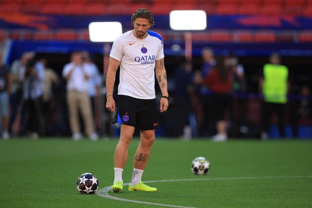 Paris Saint-Germain, Open Training Session Paris Saint-Germain Defender Illya Zabarnyi (6) during the open training session for Paris Saint-Germain ahead of the Champions League Cup Final at Puskas Arena Park, Budapest, Hungary on 29 May 2026. Budapest Puskas Arena Park Hungary Editorial use only , Copyright: xChrisxFoxwellx PSI-24345-0044