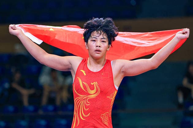 U17 Wrestling Asian Championships 69kg WW Tongtong Liu CHN Copyright: xAmirrezaxAliasgarix xUnitedxWorlx Kadir Caliskan United World Wr