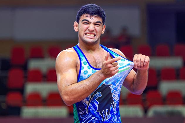 U17 Wrestling Asian Championships 80kg GR Abdulaziz Kholmirzaev UZB Copyright: xAmirrezaxAliasgarix xUnitedxWorlx Kadir Caliskan United World Wr