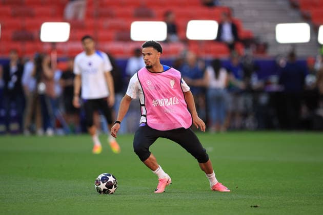 Paris Saint-Germain, Open Training Session Paris Saint-Germain Forward Bradley Barcola (29) during the open training session for Paris Saint-Germain ahead of the Champions League Cup Final at Puskas Arena Park, Budapest, Hungary on 29 May 2026. Budapest Puskas Arena Park Hungary Editorial use only , Copyright: xChrisxFoxwellx PSI-24345-0058