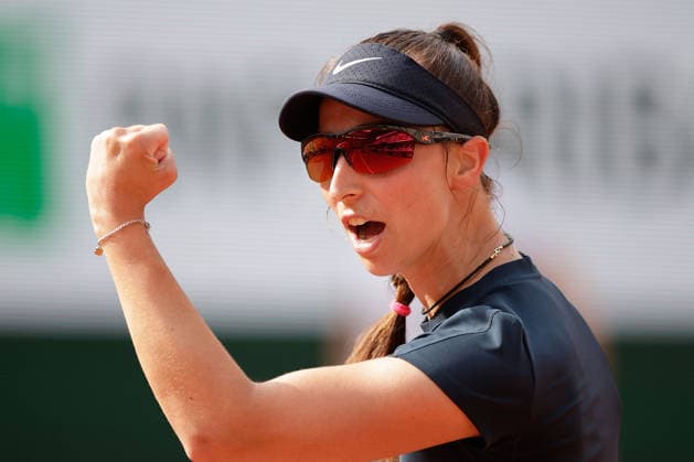 French Open Tamara Korpatsch GER in action during at the 2026 Roland Garros tournament in Paris, FRANCE, on May 29 2026 Copyright: AntonioxBorga