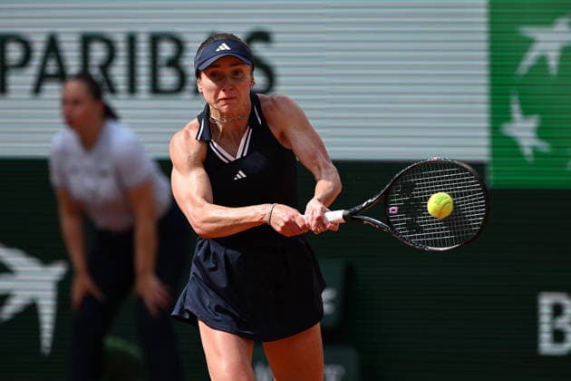 2026 French Open (Roland-Garros) - Day 6 PARIS, FRANCE - MAY 29: Elina Svitolina of Ukraine competes against Tamara Korpatsch (not seen) of Germany during their women s singles third round match on day six of the French Open (Roland Garros) tennis tournament in Paris, France, on May 29, 2026. Burak Akbulut Anadolu Paris France. Editorial use only. Please get in touch for any other usage.  Copyright: x2026xAnadoluxBurakxAkbulutx