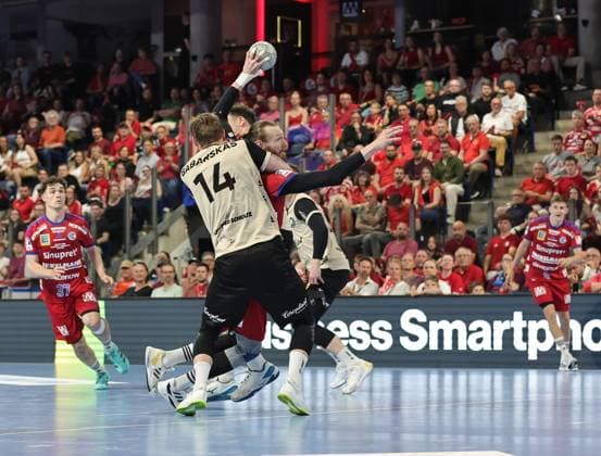 29 05 2026 Handball 1 Bundesliga DAIKIN HBL Season 2025 2026 33 Matchday HC Erlangen Metropolregion Nürnberg HCE Bergischer HC DaMa xdaxmax Gerdas Babarskas 14, Bergischer HC Antonio Metzner 27, HC Erlangen HCE