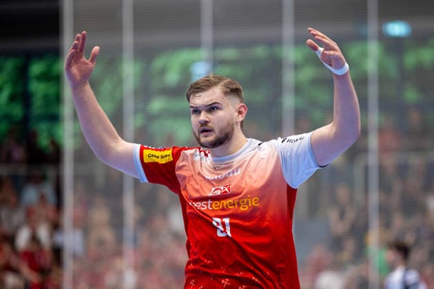29 05 2026, 33 Matchday of the 2 Handball Bundesliga, TuSEM Essen HSG Nordhorn Lingen Alexander Schoss TuSEM Essen Essen Am Hallo NRW Germany xRHR PHOTO DEx Copyright: DennisxEwert RHR-FOTOx RHR-FOTO DE