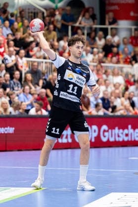 29 05 2026, 33 Matchday of the 2 Handball Bundesliga, TuSEM Essen HSG Nordhorn Lingen Tarek Marschall HSG Nordhorn Lingen Essen Am Hallo NRW Germany xRHR PHOTO DEx Copyright: DennisxEwert RHR-FOTOx RHR-FOTO DE