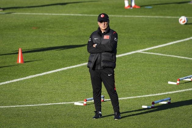 Turkish National Football Team training session ISTANBUL, TURKIYE - MAY 29: Turkish National Football Team head coach Vincenzo Montella, leads the training session ahead of the 2026 FIFA World Cup, WM, Weltmeisterschaft, Fussball at Hasan Dogan National Teams Camp and Training Facilities in Istanbul, Turkiye on May 29, 2026. Beyza Comert Anadolu Istanbul Turkey. Editorial use only. Please get in touch for any other usage.  Copyright: x2026xAnadoluxBeyzaxComertx