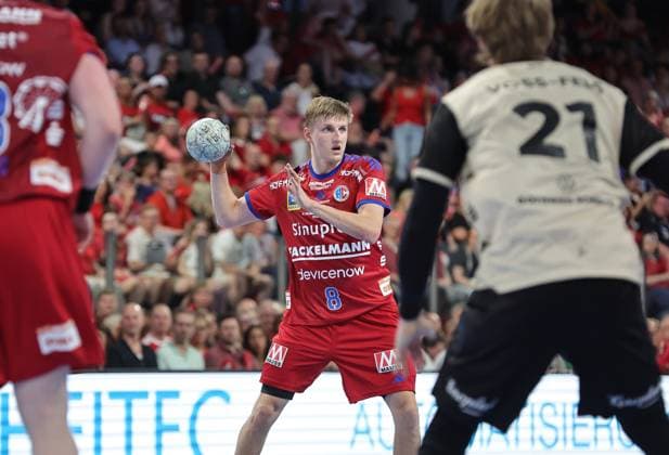 29 05 2026 Handball 1 Bundesliga DAIKIN HBL Season 2025 2026 33 Matchday HC Erlangen Metropolregion Nürnberg HCE Bergischer HC DaMa xdaxmax Sander Andreassen Overjordet 8, HC Erlangen HCE