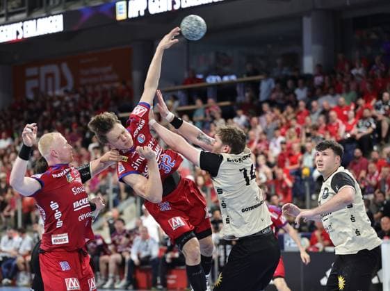 29 05 2026 Handball 1 Bundesliga DAIKIN HBL Season 2025 2026 33 Matchday HC Erlangen Metropolregion Nuremberg HCE Bergischer HC DaMa xdaxmax Maxsim Lochman 32, HC Erlangen HCE Gerdas Babarskas 14, Bergischer HC