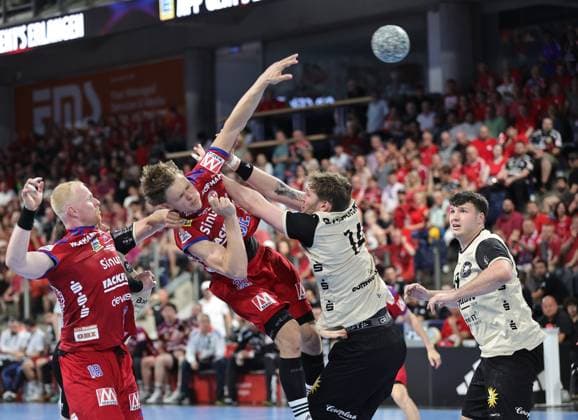 29 05 2026 Handball 1 Bundesliga DAIKIN HBL Season 2025 2026 33 Matchday HC Erlangen Metropolregion Nuremberg HCE Bergischer HC DaMa xdaxmax Maxsim Lochman 32, HC Erlangen HCE Gerdas Babarskas 14, Bergischer HC