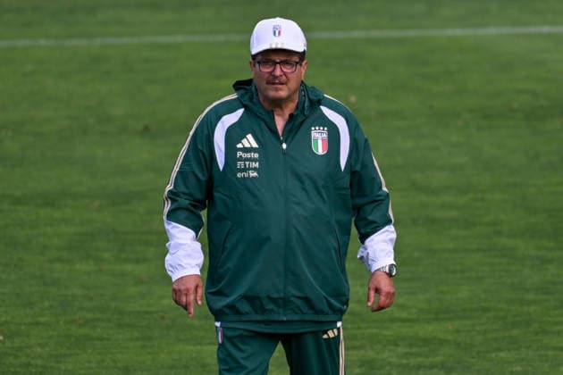 foto IPP lisa guglielmi Coverciano - Firenze 30-03-2026 Raduno della Nazionale di Calcio dell Italia nella foto Silvio Baldini (allenatore Italia) italy photo press world copyright italy ITALY Copyright: xR4924_italyphotopressx