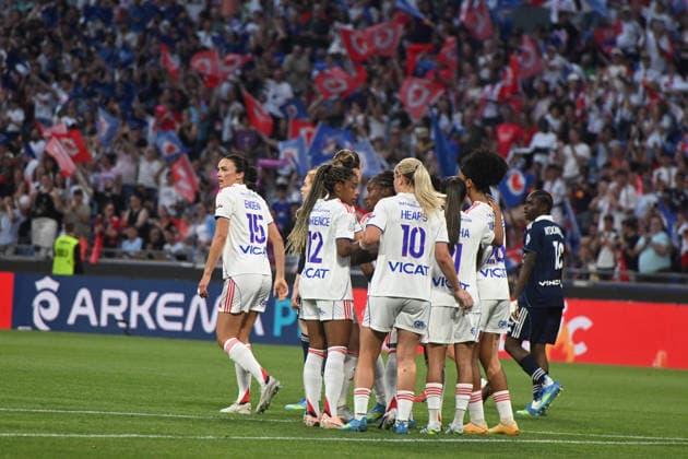 Football : OL Lyonnes vs Paris FC- final French Ligue Arkema - 29 05 2026 CHAWINGA Tabitha of OL Lyonnes scoring goal during the Final French Ligue Arkema match between OL Lyonnes and Paris FC at the Groupama stadium Lyon ,on May 29 2026 LYONFrance  Copyright: xMouradxAllilix