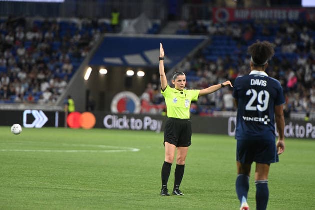 Football : OL Lyonnes vs Paris FC- final French Ligue Arkema - 29 05 2026 Referee DAUPEUX Elisa during the Final French Ligue Arkema match between OL Lyonnes and Paris FC at the Groupama stadium Lyon ,on May 29 2026 LYONFrance  Copyright: xMouradxAllilix