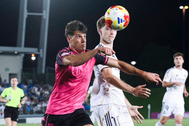 Real Madrid Castilla vs CE Sabadell, on the playoff matchday of the 2025 26 Primera Federacion Third Division of Spain May 29, 2026, Madrid, Spain Cesar Palacios during the Primera Division championship football match between Real Madrid Castilla and CD Sabadell on 29 May 2026 at Estadio Alfredo Di Stefano in Madrid, Spain Madrid Madrid Madrid Spain Copyright: xAlejandroxMatiasx