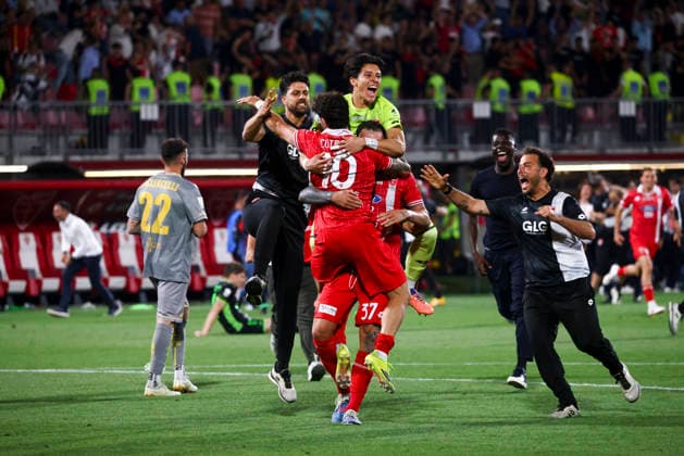 Monza v Catanzaro - Serie B Playoff Final Patrick Cutrone and Andrea Petagna celebrate Serie A promotion during the Serie B match between AC Monza and Catanzaro at U-Power Stadium in Monza, Italy, on May 29, 2026. Monza Italy  Copyright: xMairoxCinquettix originalFilename:cinquetti-acmonzav260529_np4iZ